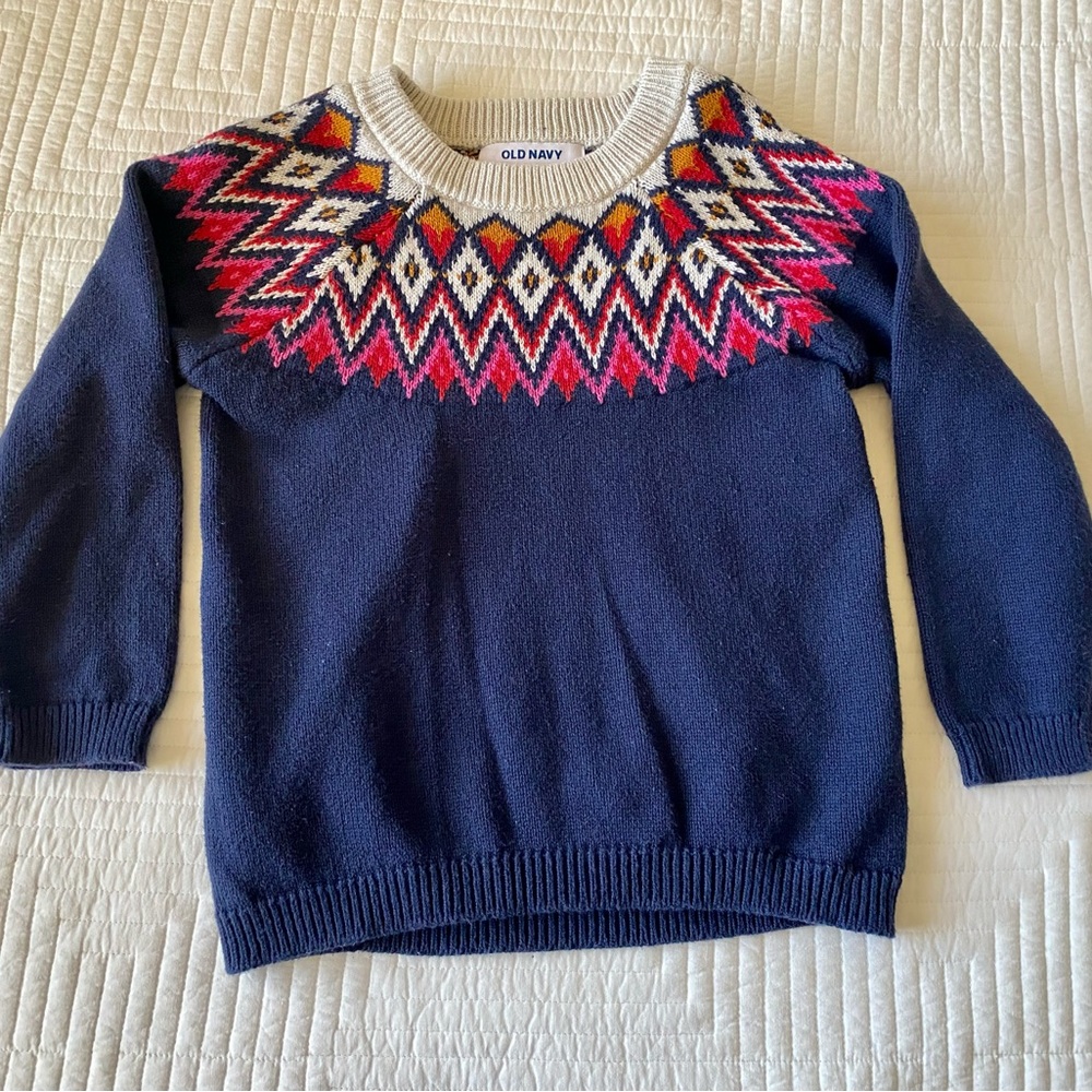 Old Navy Cozy Fair Isle Sweater 5T
